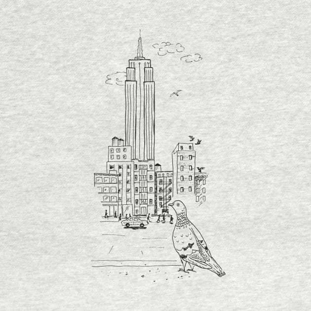 Empire State Pigeon by Das Brooklyn